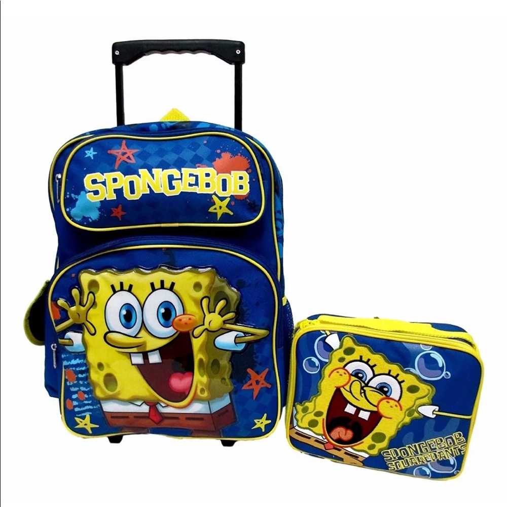 Sponge Bob Squarepants Large 16" Rolling backpack